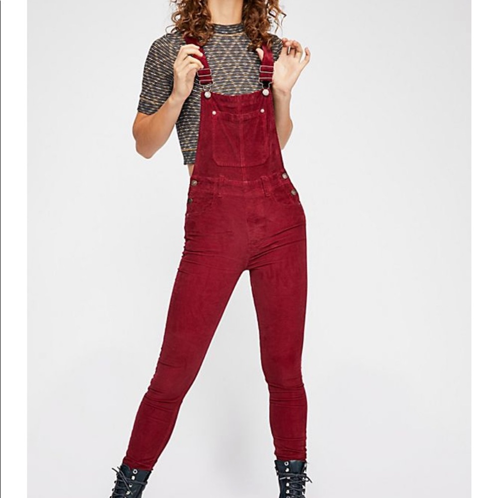 Free People Corduroy Overall (slim ankle)